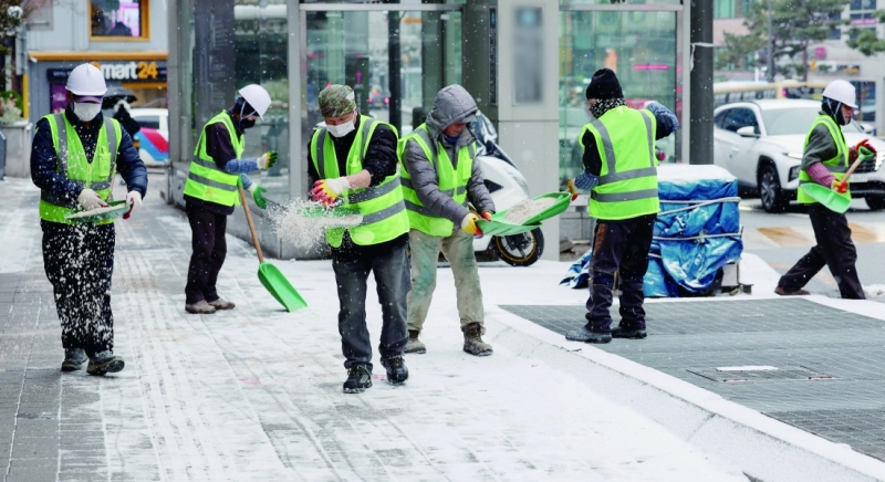눈 덜 왔는데 제설제 펑펑… 참 이상한 '염화칼슘 행정' [추적+]